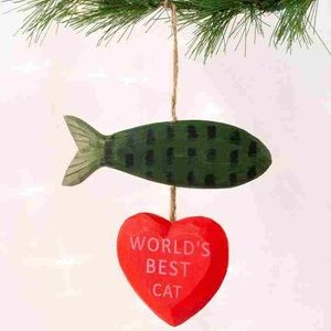 Paper Destiny Holiday - Paper Destiny Worlds Best Cat Ornament Paper Destiny Holiday - Paper Destiny Worlds Best Cat Ornament